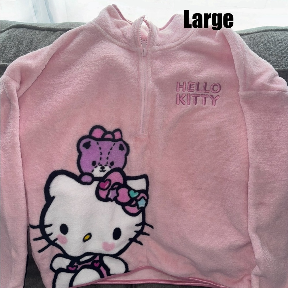 Hello Kitty Pink Fleece Sweater